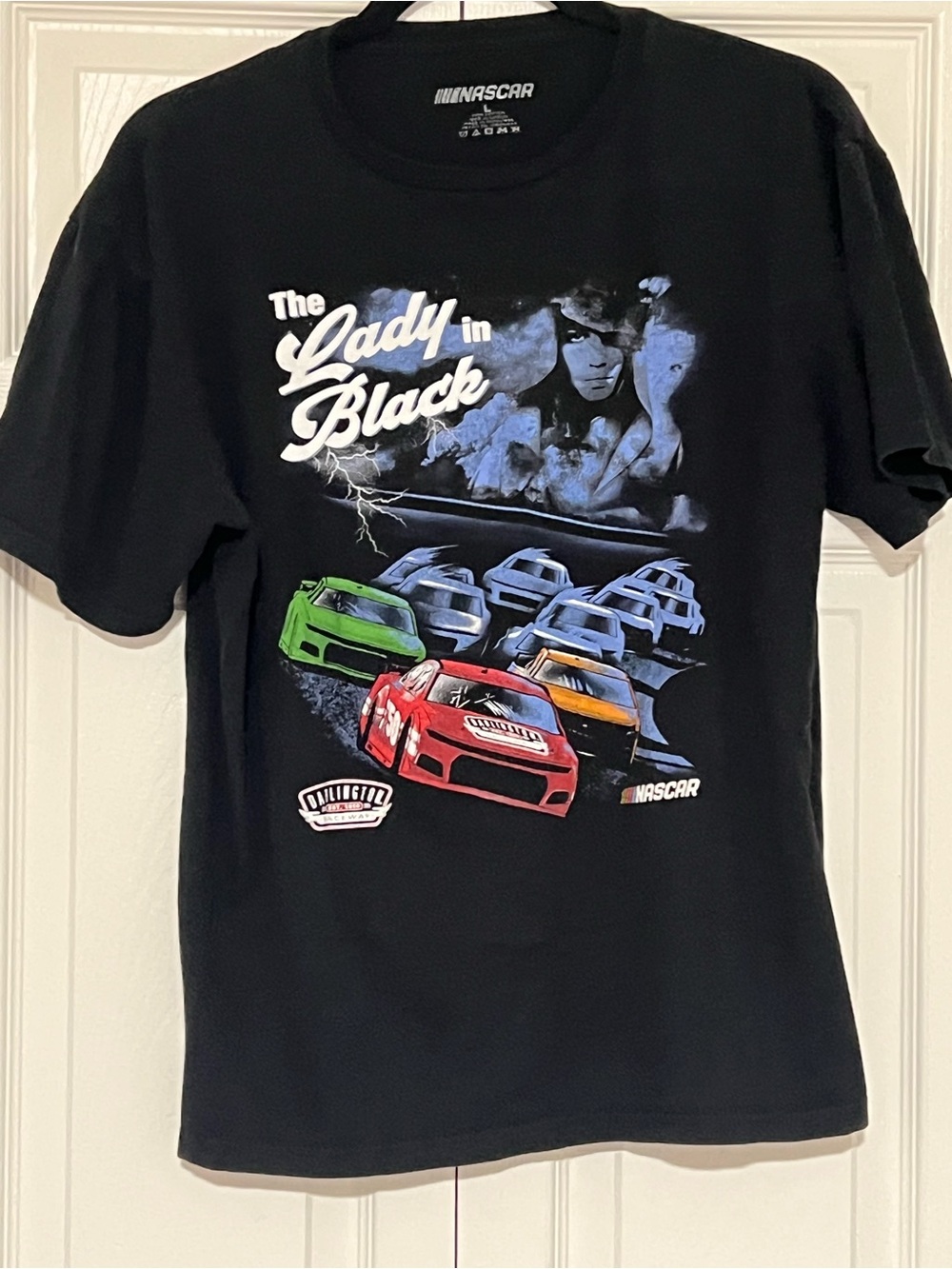 NASCAR 'The Lady in Black' Graphic Tee - Black